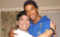 Ronaldinho saludó de manera muy respetuosa a Diego Maradona por su cumpleaños - Noticias de ronaldinho