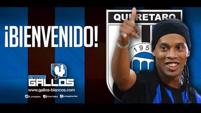 Ronaldinho ya está en México y le dejó un mensaje a la hinchada de Queretaro