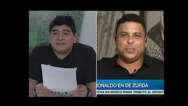 Ronaldo Nazario a Maradona: "Eres un gran ídolo para todos nosotros"