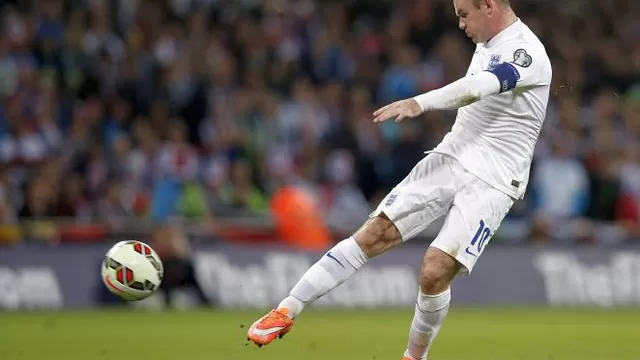 Rooney cumplió 100 partidos con Inglaterra en victoria sobre Eslovenia