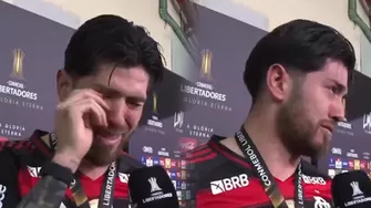 Agustín Rossi, arquero de Flamengo, rompió en llanto al recordar a su padre tras lograr la Copa Libertadores / ESPN