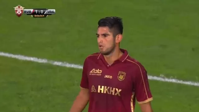 Rubin Kazan con Carlos Zambrano venció 3-1 al Ural Sverdlovskaya