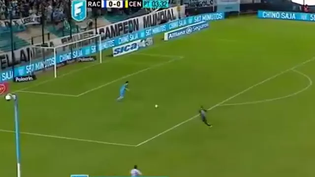 Saja era homenajeado por récord invicto y le metieron gol por blooper