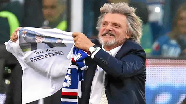 Sampdoria: su presidente causó polémica por una declaración machista y obscena