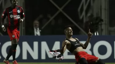 San Lorenzo venció 1-0 a Palmeiras y tomó la punta del Grupo F de la Copa Libertadores | Foto: AFP.