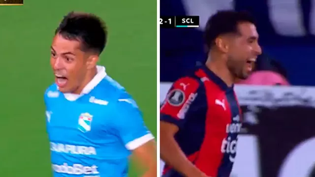 Santiago González anotó en Sporting Cristal, pero Cerro Porteño volteó el partido 2-1 / Foto: Composición AD