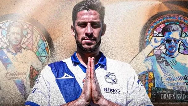 Santiago Ormeño vuelve al Club Puebla. | Fuente: @ClubPueblaMX