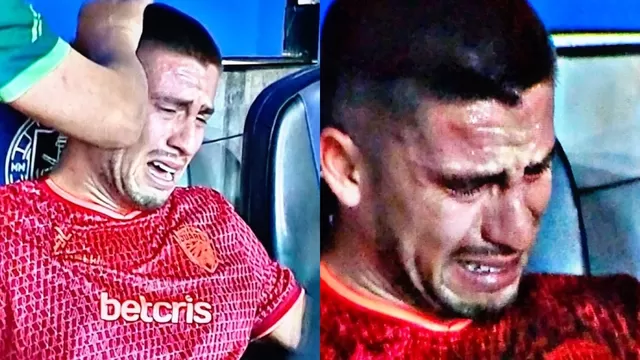 Santiago Ormeño rompió en llanto tras sufrir una lesión en su debut con Juárez