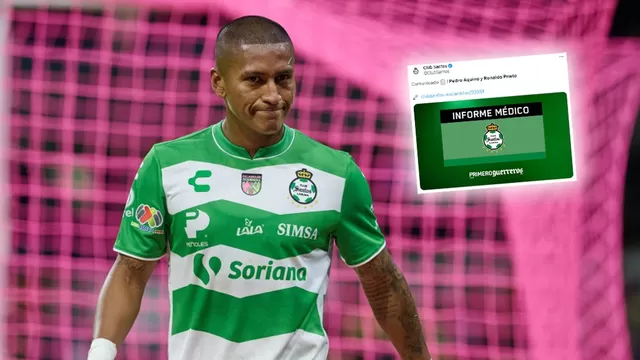 Santos Laguna dio durísima noticia sobre Pedro Aquino / Foto: Composición AD/ Video: América Deportes