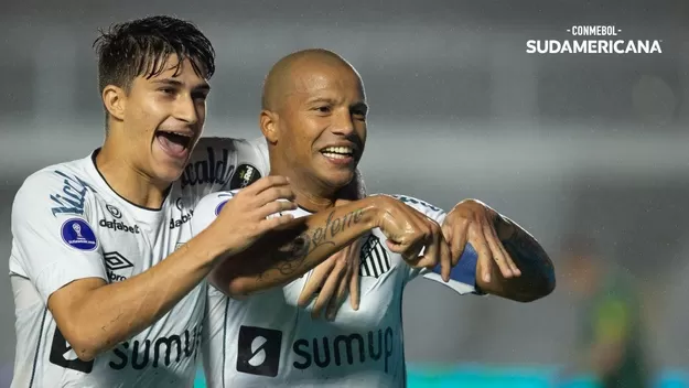 Santos venció 2-1 a Libertad en cuartos de la Copa Sudamericana