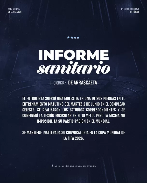 Informe médico de Uruguay.