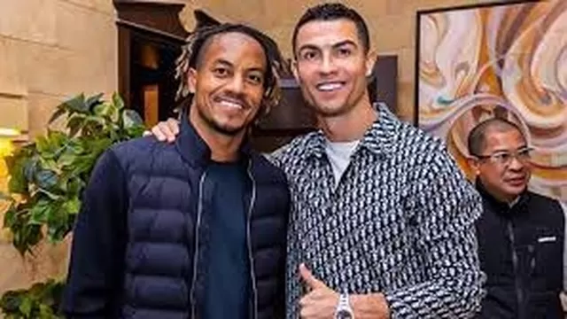 André Carrillo y Cristiano Ronaldo / Foto: Twitter
