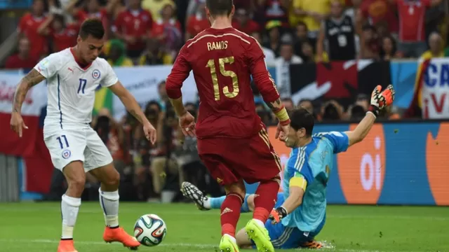 La secuencia del gol de Eduardo Vargas a España en fotos-foto-3