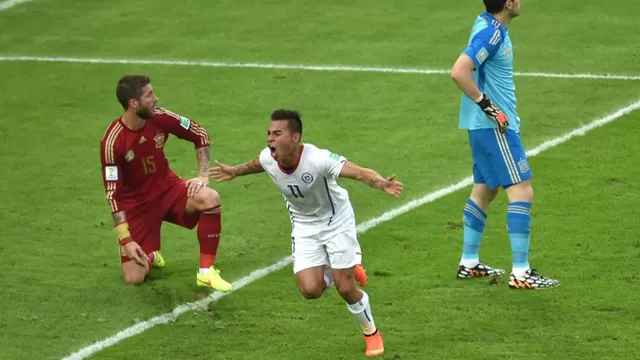 La secuencia del gol de Eduardo Vargas a España en fotos-foto-6