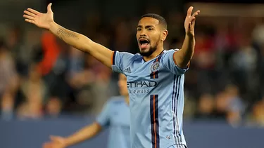 Callens particip&amp;oacute; en la victoria del New York City FC sobre el New York Red Bulls. | Foto: AFP