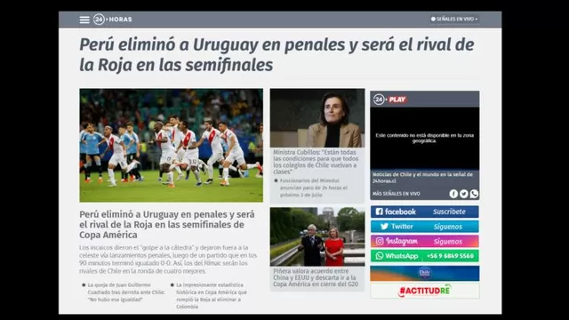 Así informó la prensa chilena sobre el pase de Perú, próximo rival de &#39;La Roja&#39;-foto-3