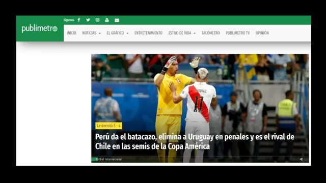 Así informó la prensa chilena sobre el pase de Perú, próximo rival de &#39;La Roja&#39;-foto-7