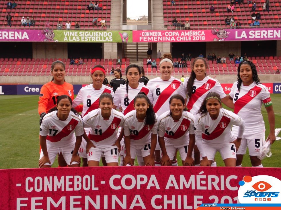 Aquí está Claudia Cagnina (número 6) en la Copa América de Chile | Foto: FPF.