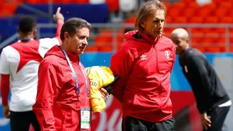 Sergio Santín, asistente de Ricardo Gareca en la selección peruana. | Foto: AFP