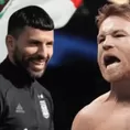 &#39;Kun&#39; Agüero reaccionó a la advertencia de &#39;Canelo&#39; Álvarez contra Messi