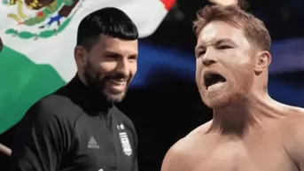 'Kun' Agüero reaccionó a la advertencia de 'Canelo' Álvarez contra Messi