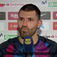 Sergio &#39;Kun&#39; Agüero se pronunció tras su debut oficial con Barcelona