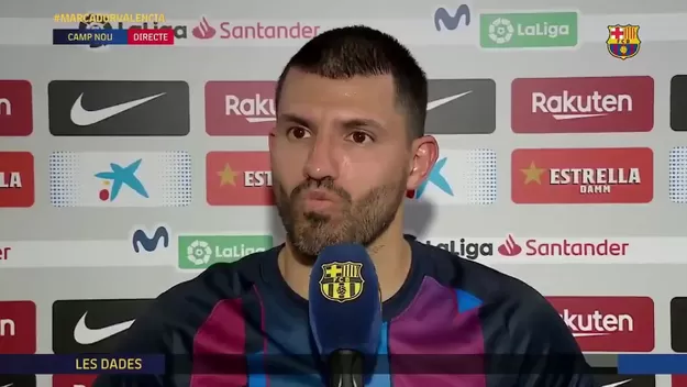 Sergio 'Kun' Agüero se pronunció tras su debut oficial con Barcelona