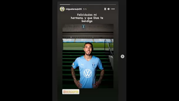 Sergio Peña fue presentado como nuevo jugador del Malmö de Suecia.