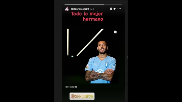 Sergio Peña fue presentado como nuevo jugador del Malmö de Suecia.