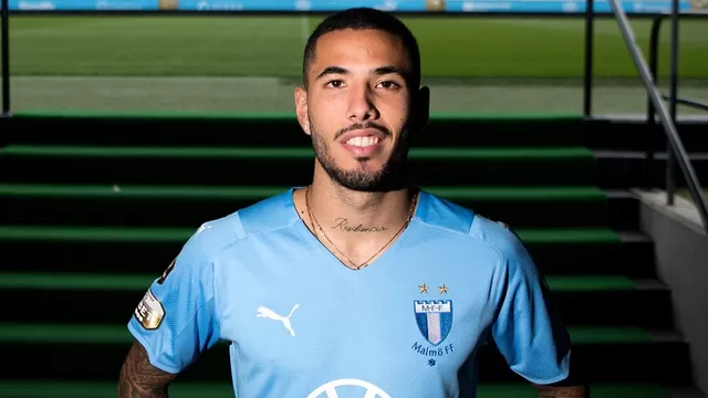 Sergio Peña: Malmö FF de Suecia lo presentó como su nuevo jugador