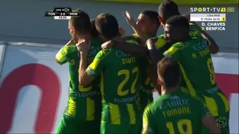 Sergio Peña y su exquisita asistencia de gol con el Tondela de Portugal