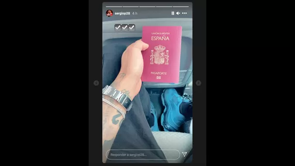 Sergio Peña ya tiene su pasaporte comunitario.