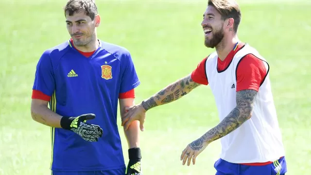 Sergio Ramos no ocultó su sorpresa por la ausencia de Casillas