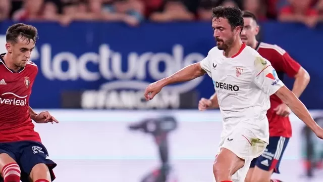 Sevilla cayó 2-1 ante Osasuna en el partido que abrió LaLiga española