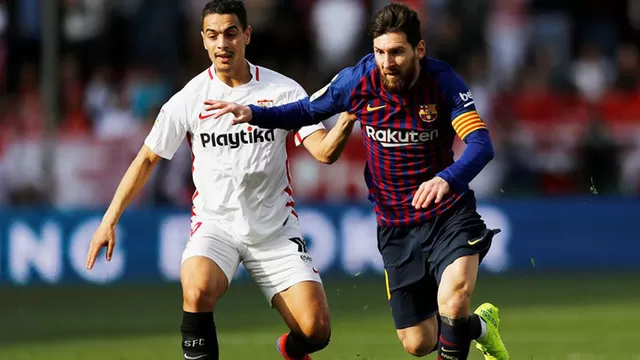 Sevilla vs. Barcelona: error del portero Vaclik y Messi anota un doblete
