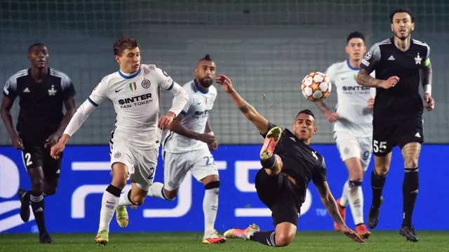 Sheriff con Gustavo Dulanto cayó 3-1 ante Inter por la Champions League