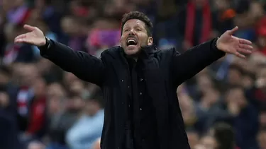 Diego Simeone, DT del Atl&amp;eacute;tico de Madrid.