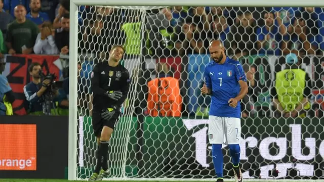 Italia: Simone Zaza entró a los 120' para ejecutar penal y falló