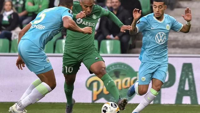 Saint-Étienne empató 1-1 con Wolfsburgo | Foto: AFP.