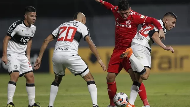 Sin Paolo Guerrero, Internacional empató 0-0 con Olimpia en Asunción por octavos de Libertadores