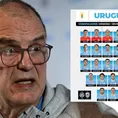 Sin Suárez ni Cavani: Los convocados de Marcelo Bielsa en Uruguay para Eliminatorias 2026