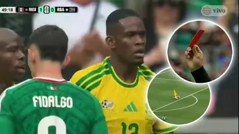 Sithole recibió la primera tarjerta roja del Mundial 2026 en el México vs Sudáfrica