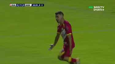 El grito de gol de Ricardo Salcedo para Sport Huancayo. | Foto: DirecTV