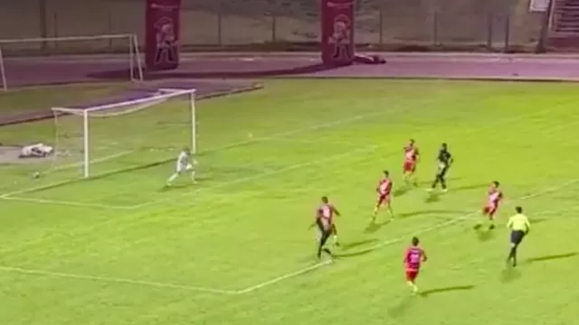 Sport Huancayo domina las acciones los primeros minutos del partido. | Foto: Captura de video.