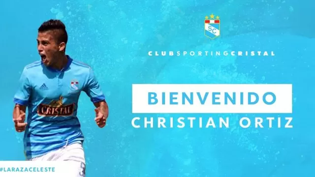 Sporting Cristal anunció la incorporación de Christian Ortiz por 3 temporadas | Foto: Sporting Cristal.