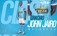 Sporting Cristal anunció la salida de John Jairo Mosquera por mutuo acuerdo - Noticias de jairo-concha