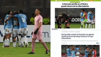 Sporting Cristal: Así reaccionó la prensa argentina a la derrota de Huracán