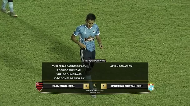 Aquí los autores de los goles en el Sporting Cristal vs. Flamengo.