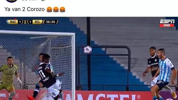 Sporting Cristal perdió 2-1 ante Racing por Copa Libertadores y protagonizó memes.