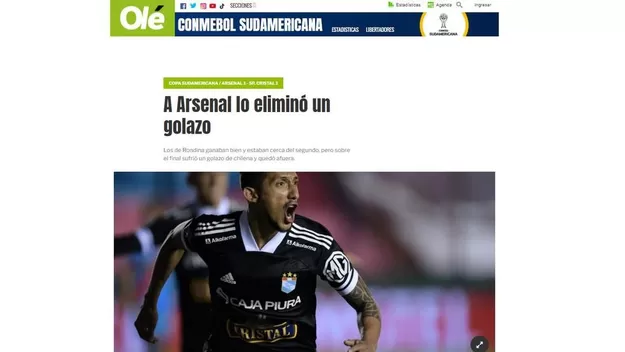 Sporting Cristal: La reacción de la prensa argentina tras la clasificación del club cervecero